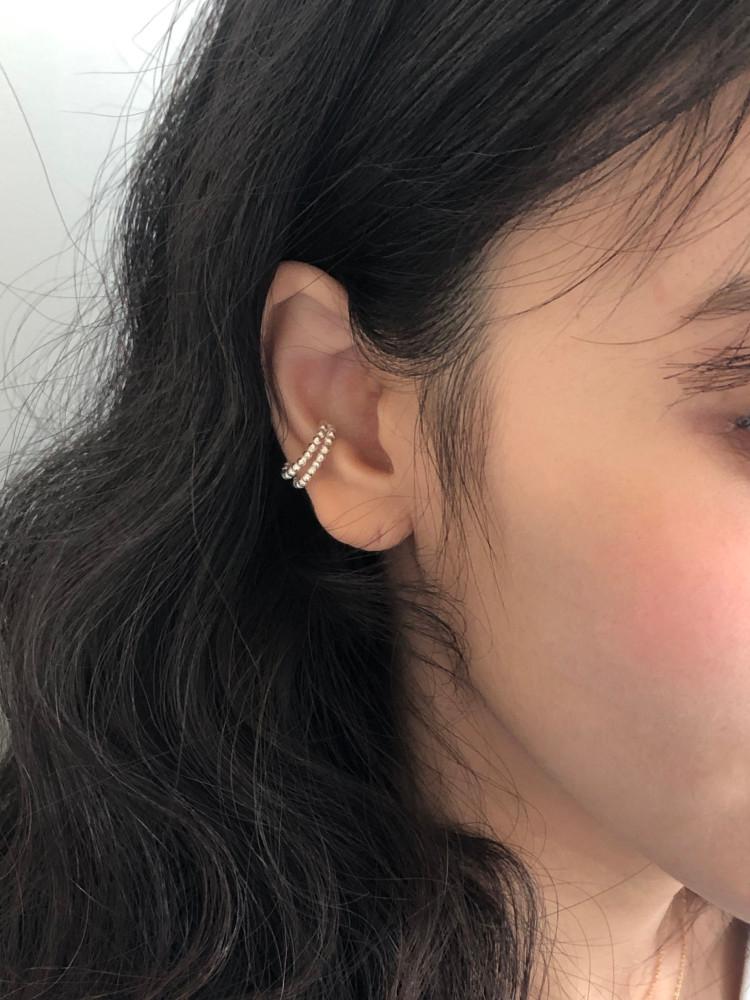 [둥그런/ 925 silver] 젠 이어커프 (2 color)