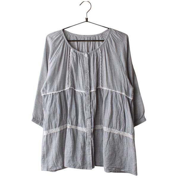 LA TIUM빈티지3/4코튼블라우스 / Women FREE