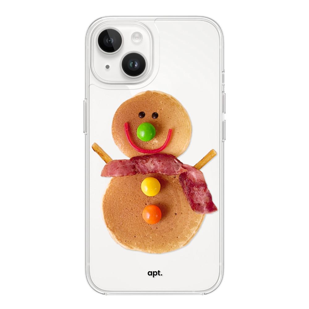 [아이폰 갤럭시 젤하드 케이스] pancake friends 04 snowman