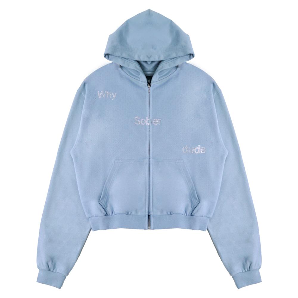 WHY SOBER DUDE HOODIE (SKYBLUE)