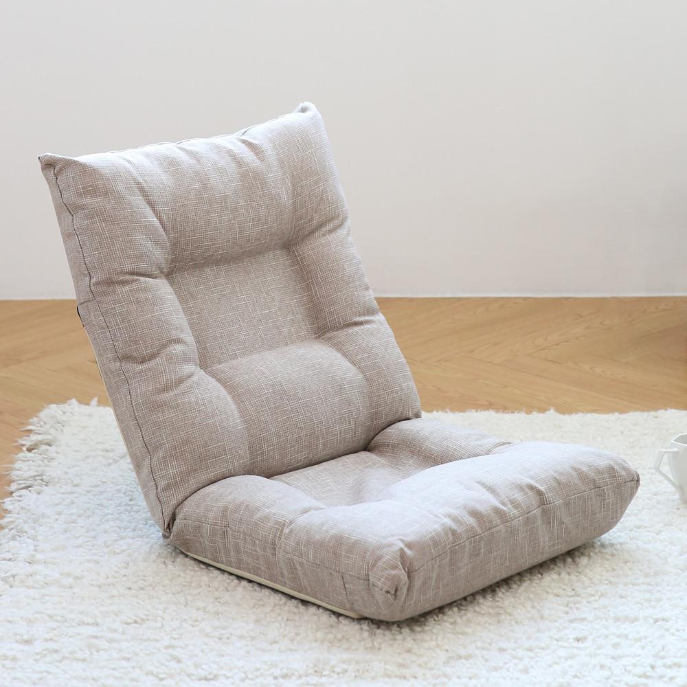 블루밍홈 마빈 1인용 패브릭 접이식 등받이 좌식의자