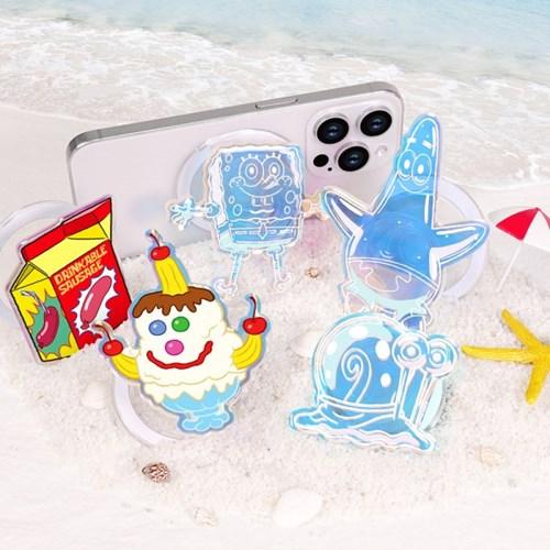 그립톡 스폰지밥 맥세이프 홀로그램 스마트톡