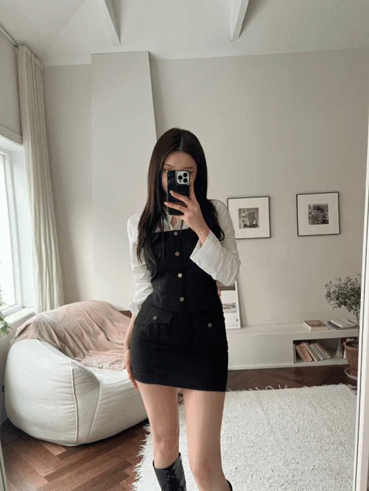 [made] 트위드 포켓 top (*블랙-입고지연*)