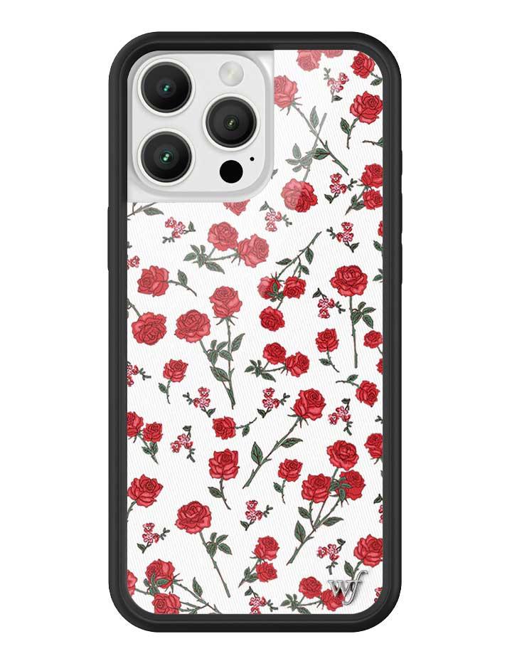 Wildflower Red Roses iPhone Case