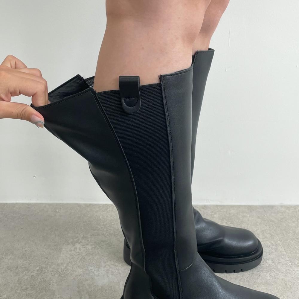 첼시롱부츠 스판 밴딩 통넓은 하비롱부츠