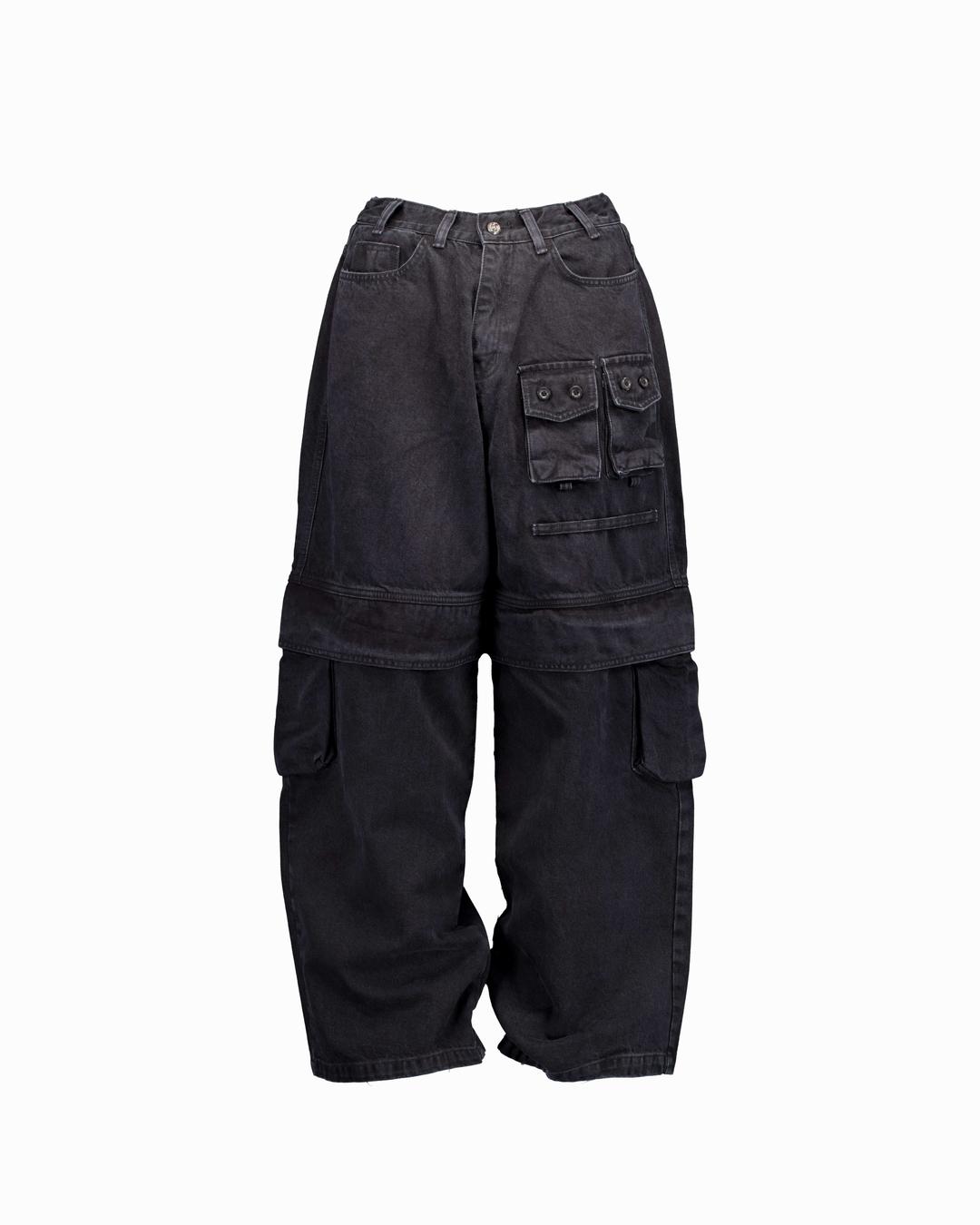 MILITARY DENIM POCKET PANTS