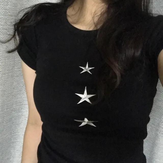 3 Star 자수 반팔티