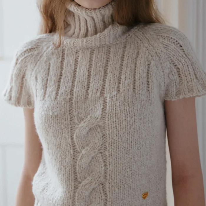 (9차) twist turtleneck knitwear_oatmeal