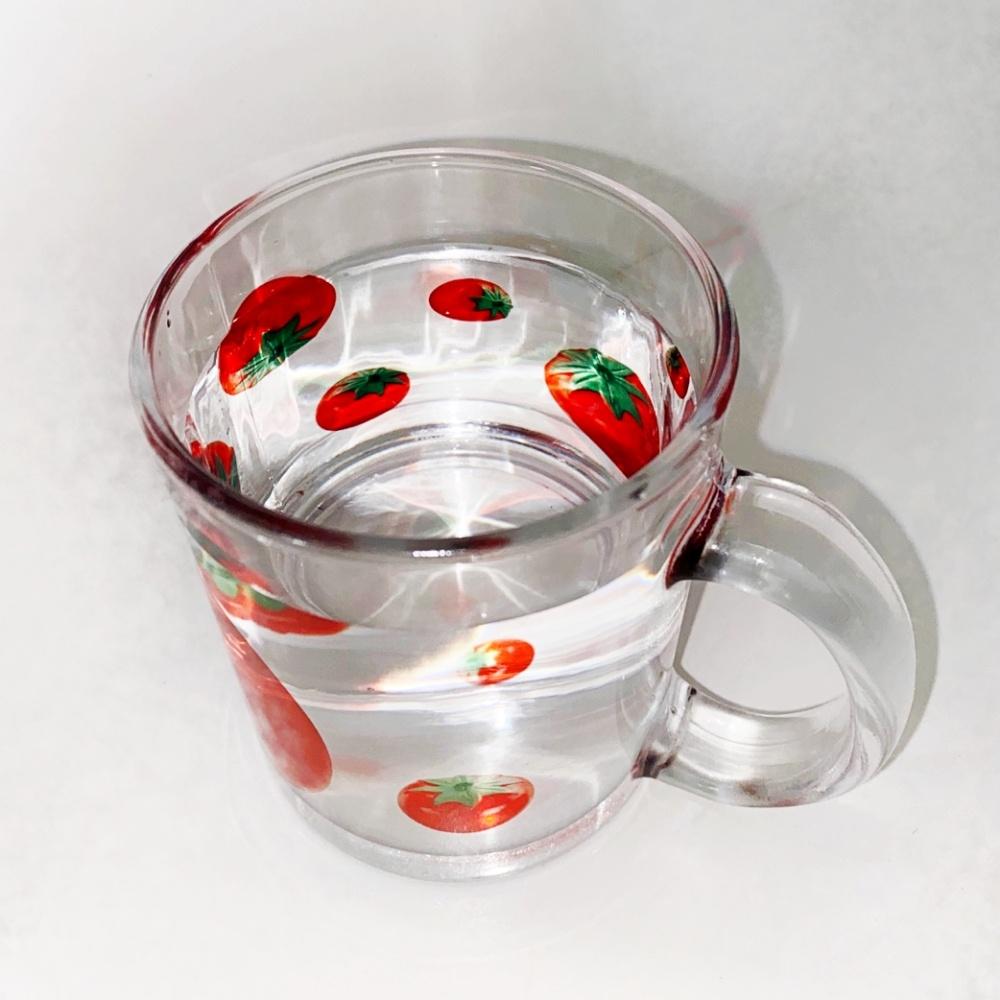 Toy tomato glass mug (gloss)