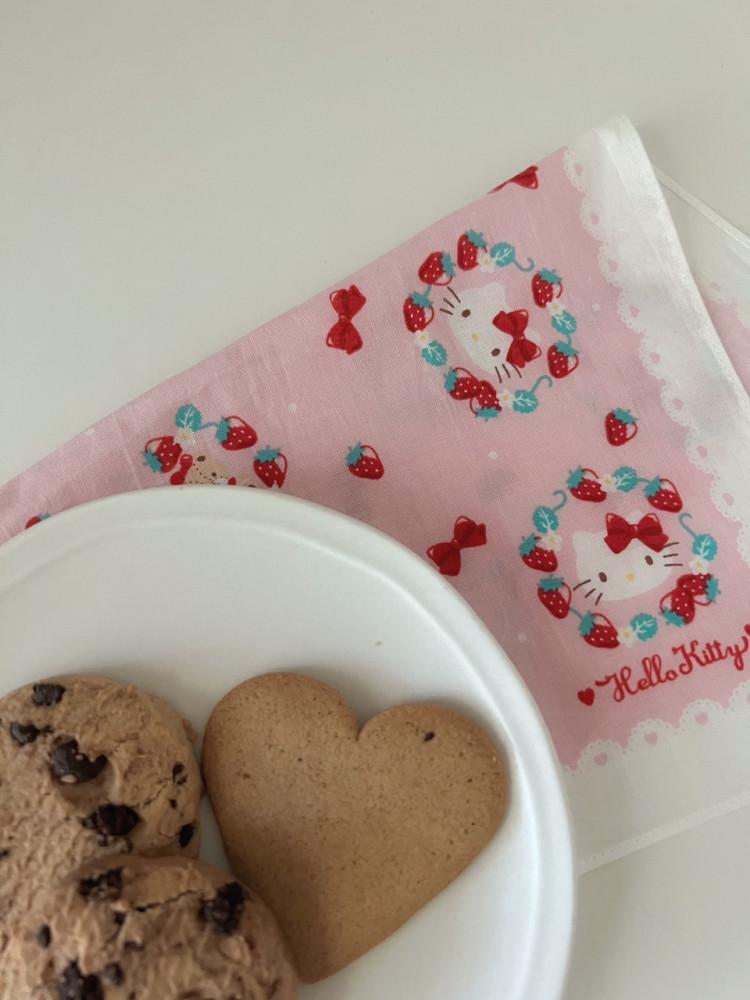 모닝버드 크리미 키티 손수건