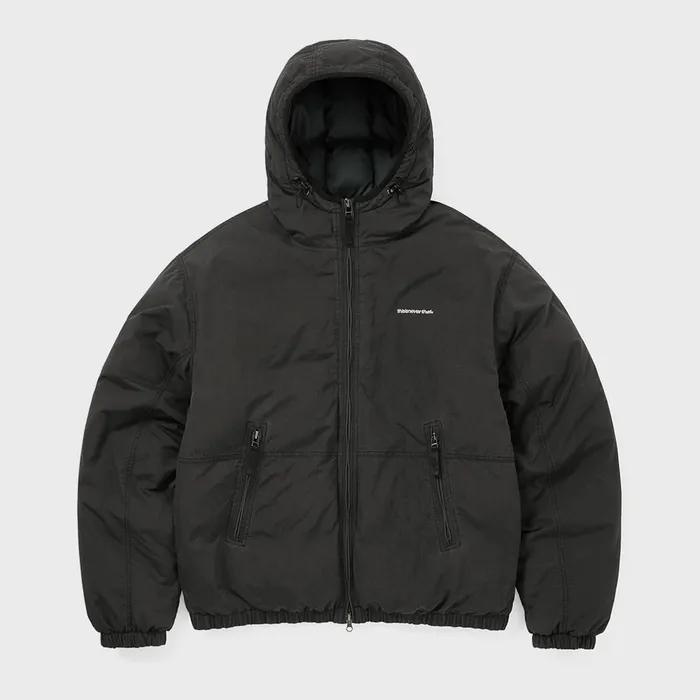 Washed Down Puffer Jacket Black