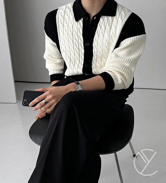 카노 피셔맨 카라 가디건