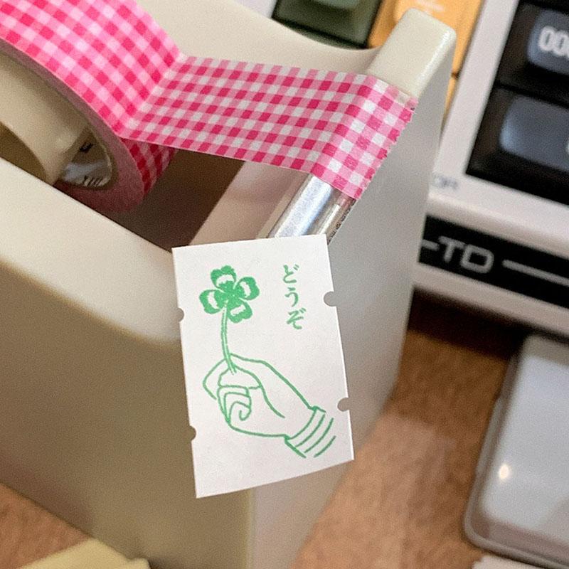 클로버 라벨 스티커
