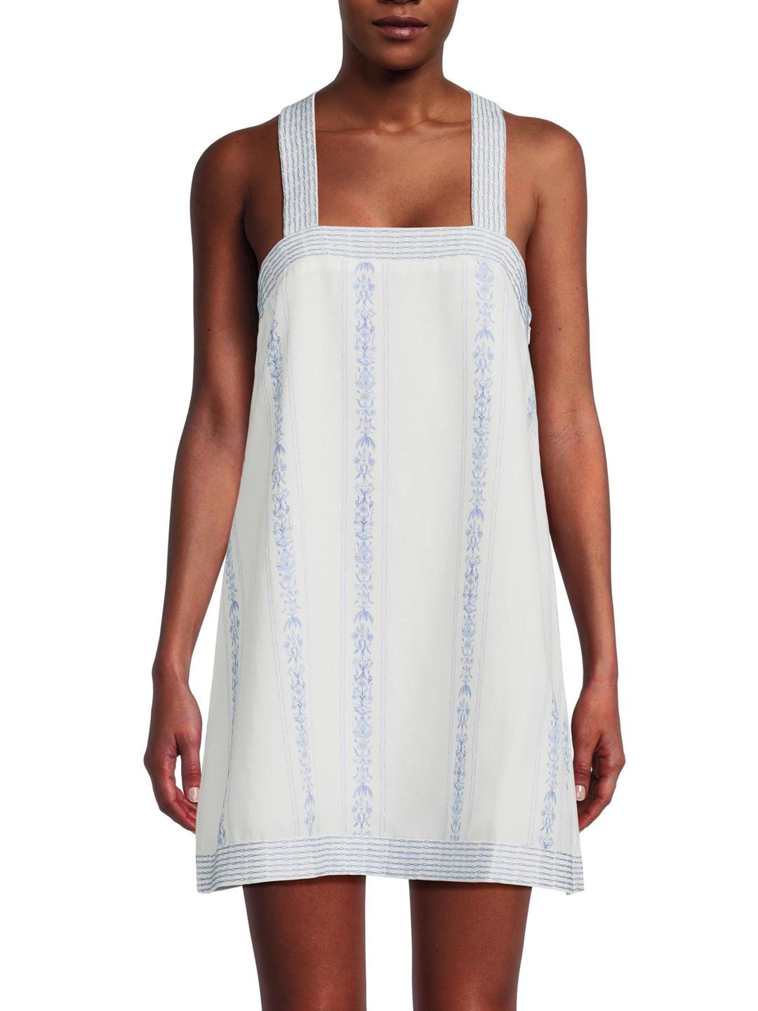 플로래 피파 플로럴 A라인 미니드레스