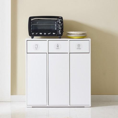 [즉시할인2만원+봉투100%증정] 파로마 슬림 E0 분리수거함 수납장 3칸 800 - 수납장 | 쿠팡