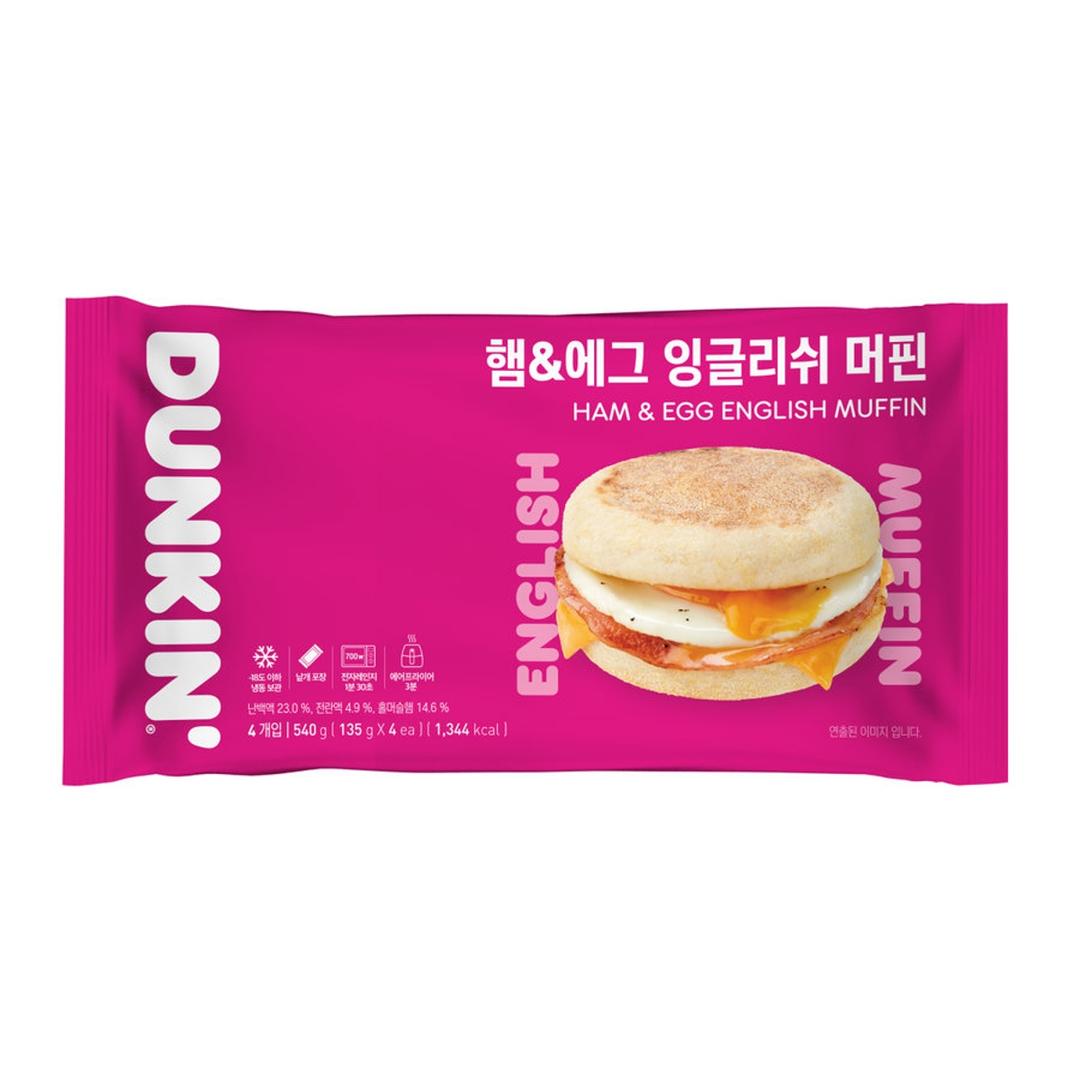 던킨 햄에그잉글리쉬머핀 135G*4