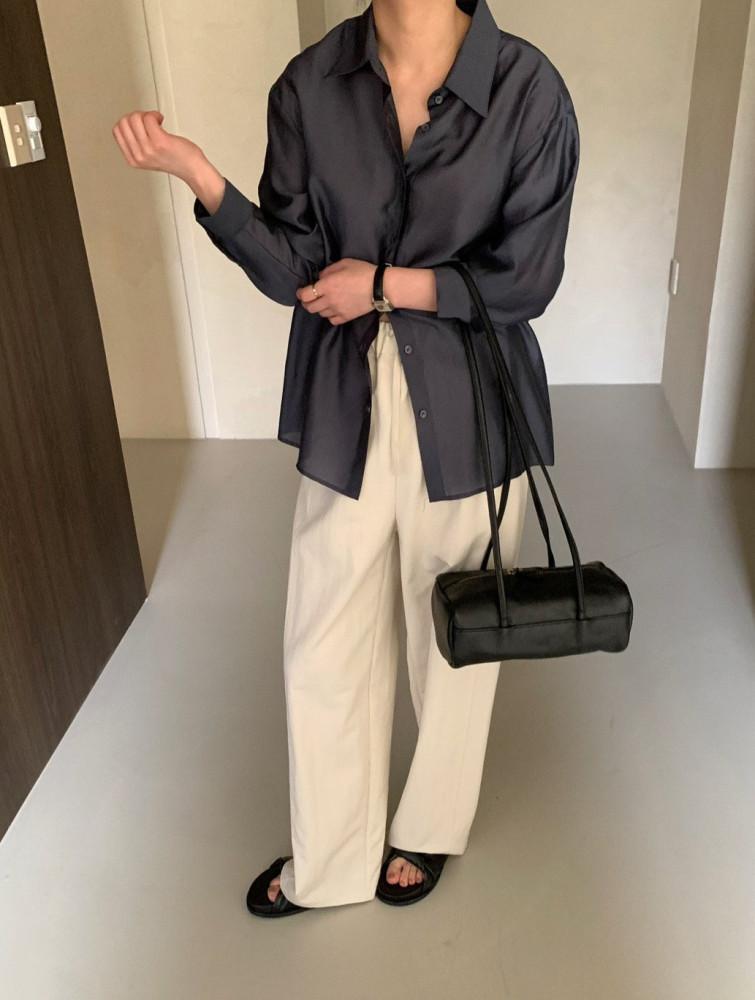 [뮤즈] lakeside 레이크사이드스튜디오 24ss 로에 글로시 셔츠 (7color)