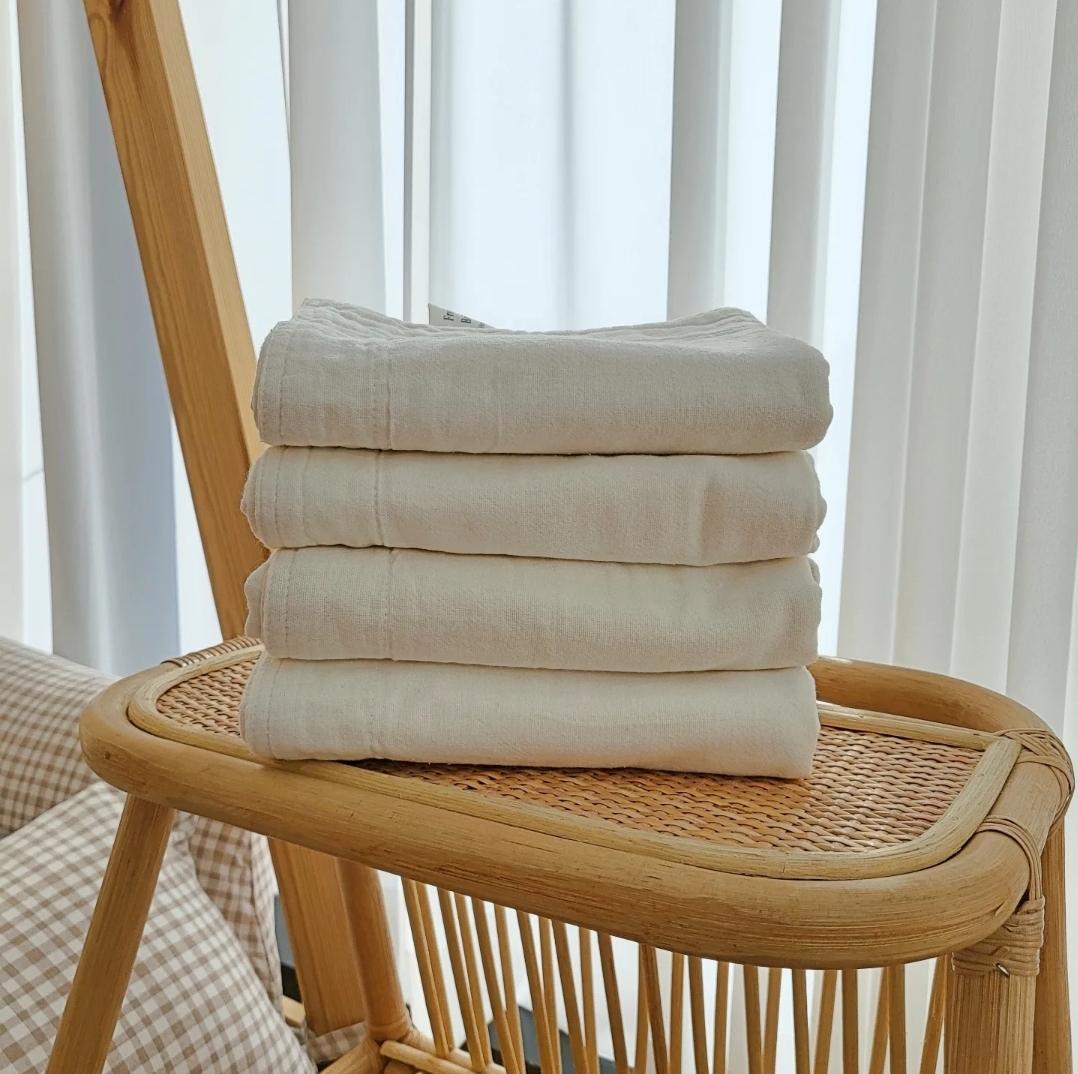 강화 소창수건 3겹 먼지없는 국산 수건 (10장 구매시+1장더)