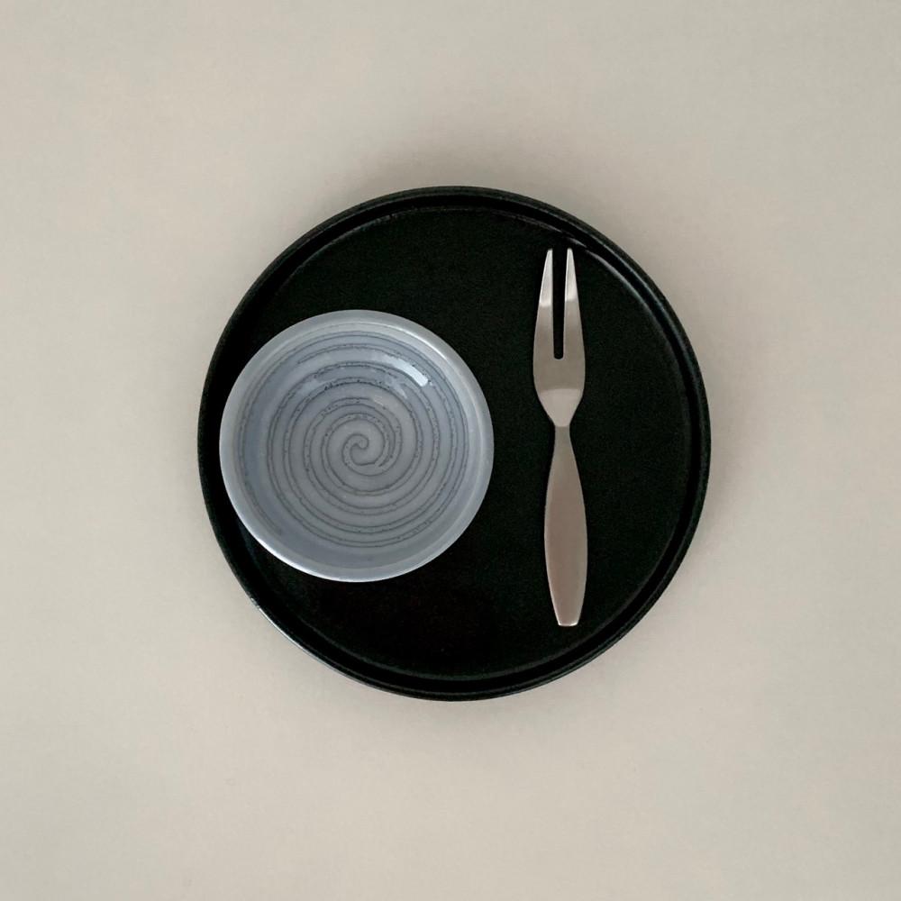 오소보 blue shell dish 찬기 종지그릇 도자기그릇 일본접시