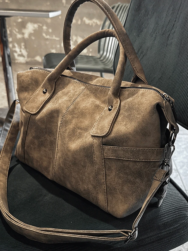 당일출고🚀 비건 스웨이드 나염 보스턴 크로스백 토트백 숄더백