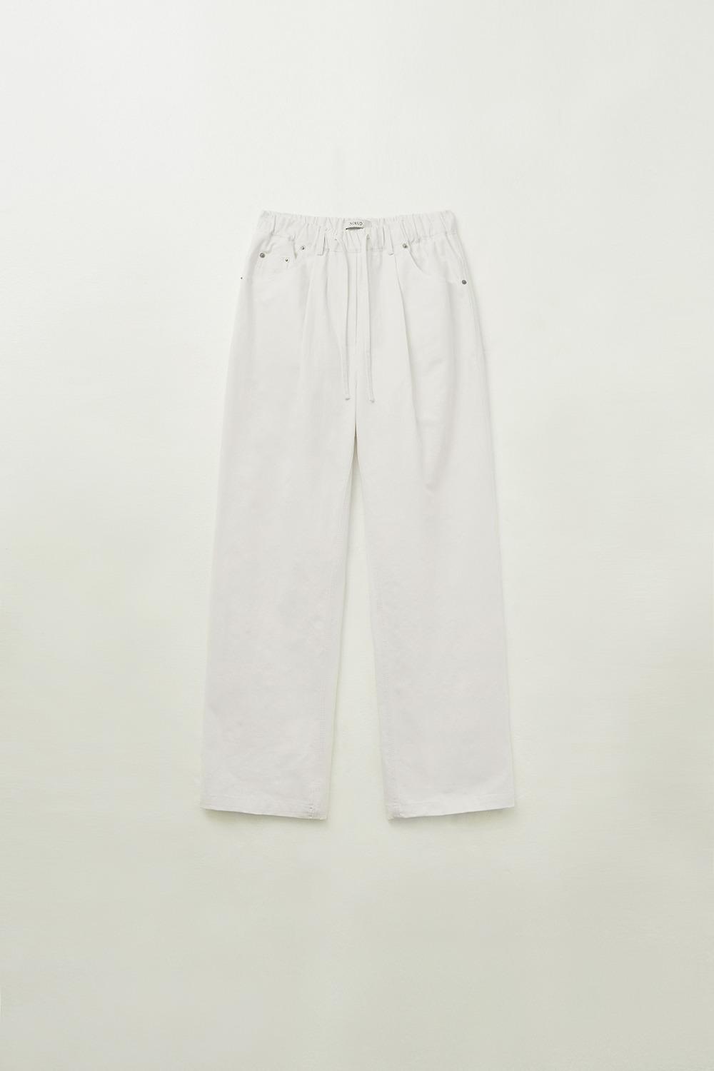 Ease banding pants (Ivory)