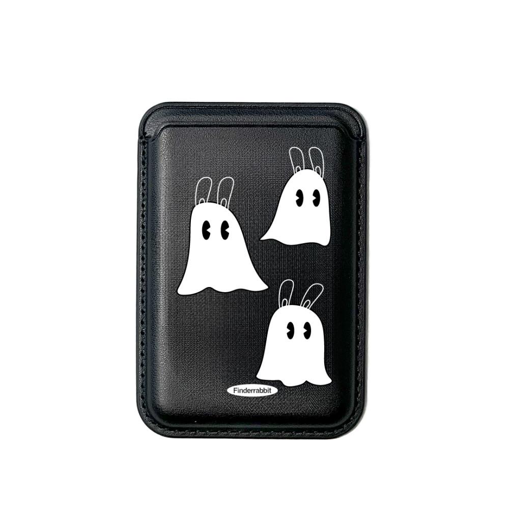 카드 두장 수납 맥세이프 럭끼 유령 카드 지갑 블랙 ver 카드포켓 카드홀더 할로윈