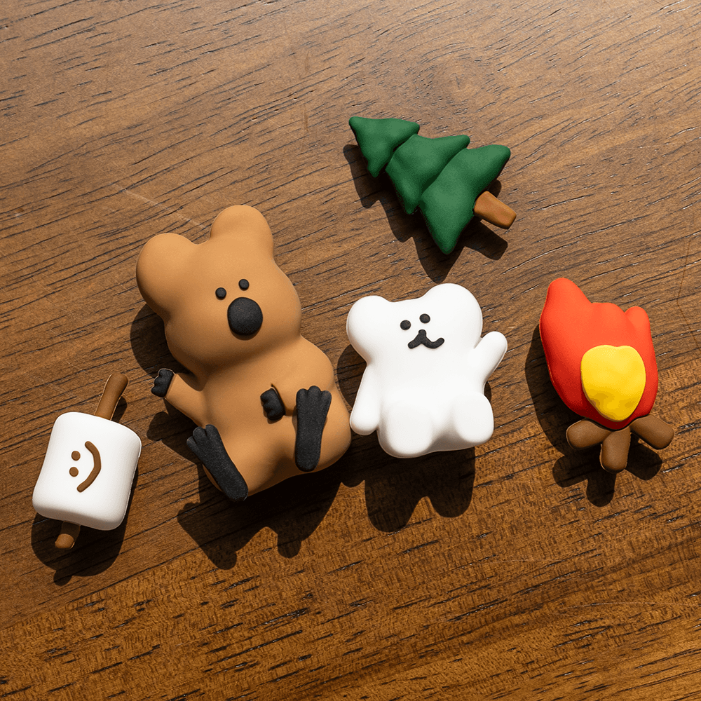 다이노탱 Clog Buttonz 쿼카 & 보보 투게더 슈즈참 세트