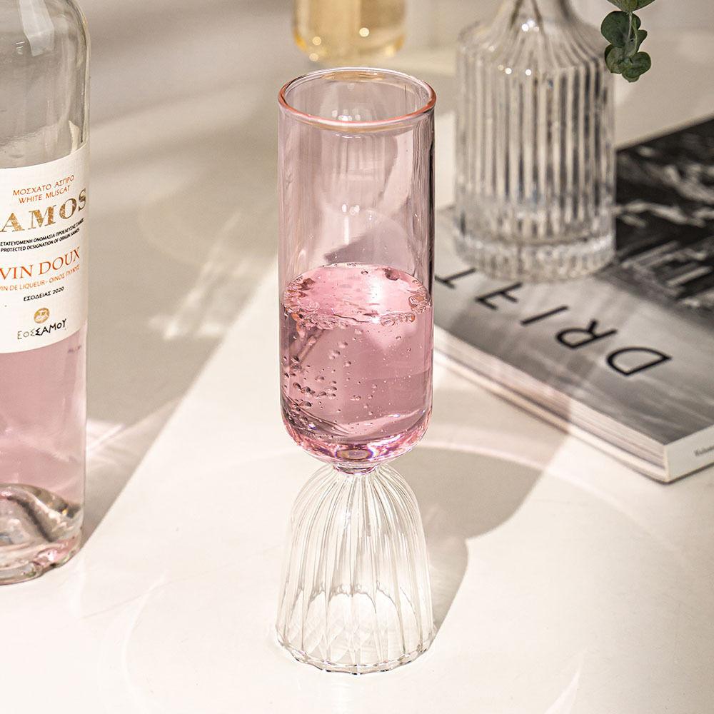 투투 핑크 샴페인 글라스 250ml