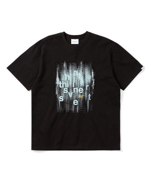 Brushed Paint Tee Black