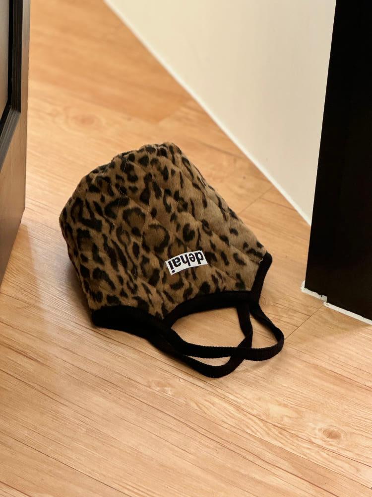 레오파드 호피 털가방 뽀글이 가방 복조리 손목가방 손가방