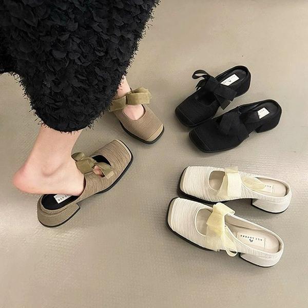 첼스 리본 블로퍼 미들힐