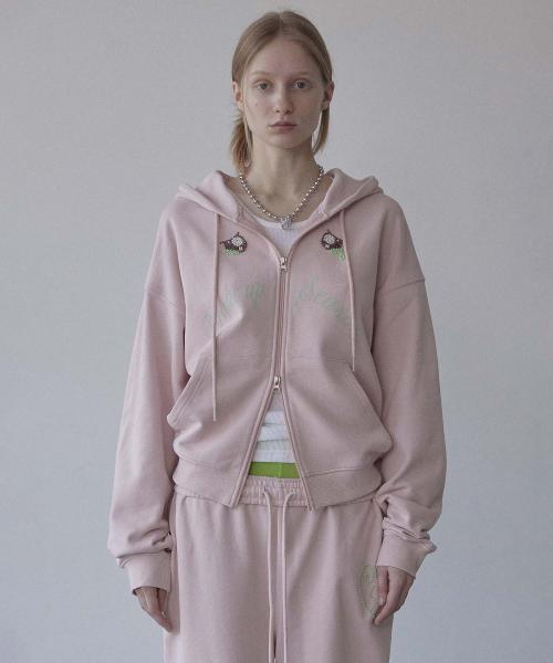 My Go To Hoodie Zip-Up Baby Pink