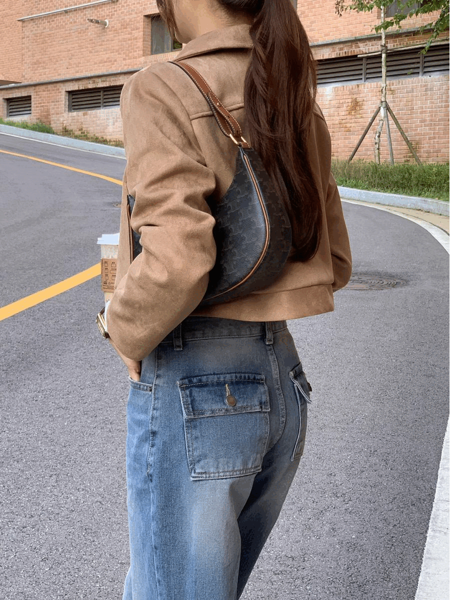 뉴엘 스웨이드 자켓