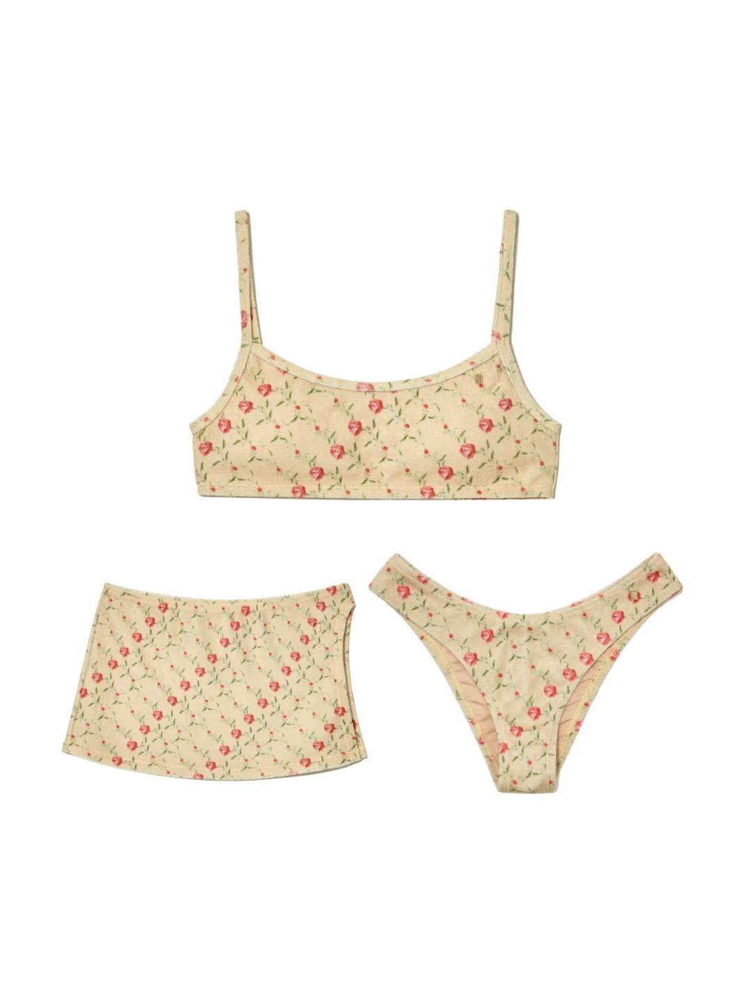 MALIBU BIKINI 3 SET (YELLOW MULTI)