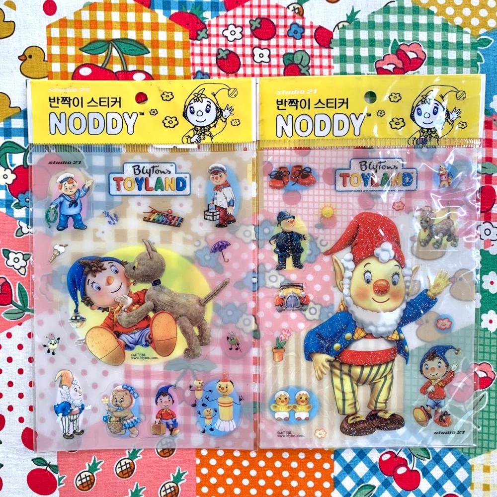 [고전문구] 장난감 마을의 노디 NODDY 반짝이 스티커