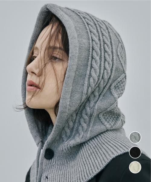 [기프트백 증정] 딥 코지 단추 바라클라바 - 3 Colors