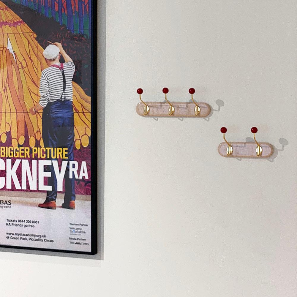 [선물 포장] 미니 빈티지 코트랙 자석 골드 3구-Beige