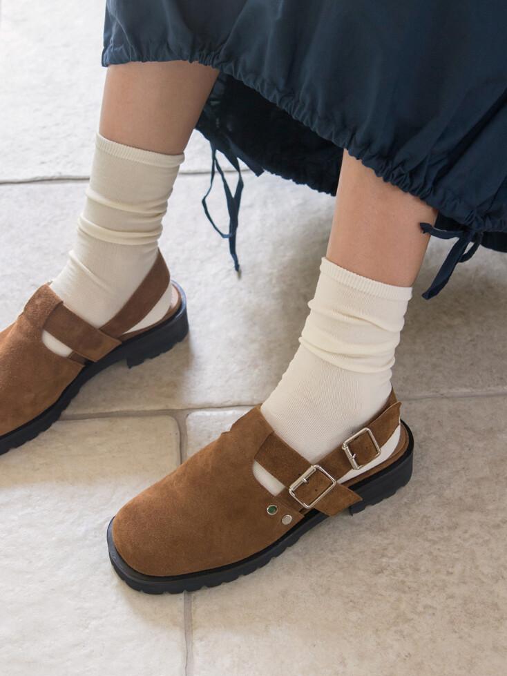 Beech kw2314 3cm 슬링백 플랫