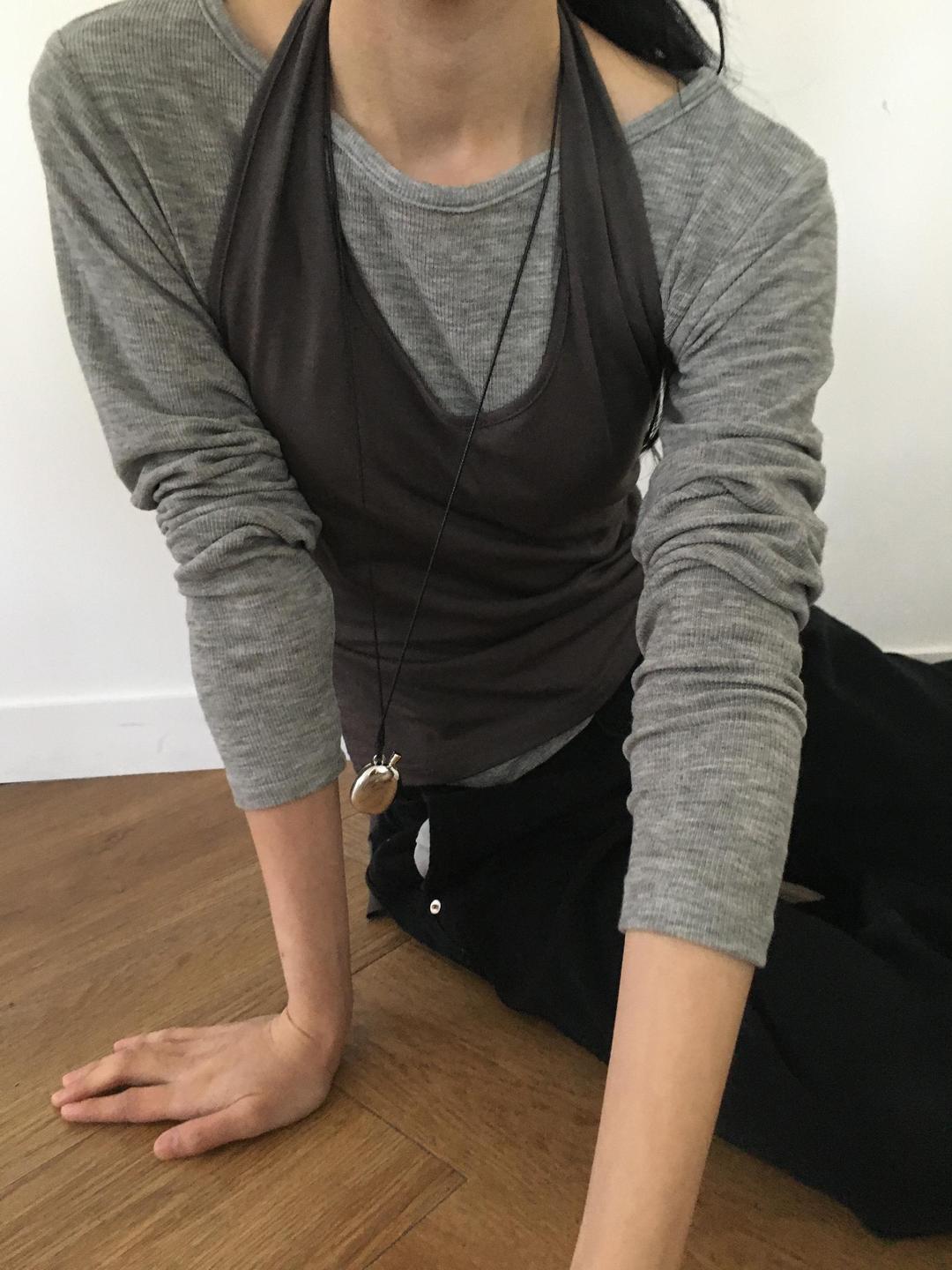 로우머 [레이어드/간절기] 베이직 긴팔 골지 티셔츠 5color 겨울이너 스판 기본핏 루즈핏