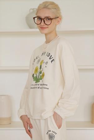 A YOU MY LOVE SWEATSHIRT_CREAM