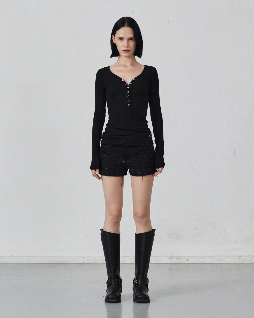 KATE WOOL BLENDING LONG SLEEVE_BLACK