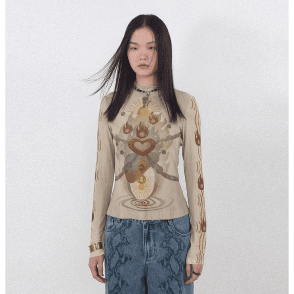 Ocean mesh t-shirt