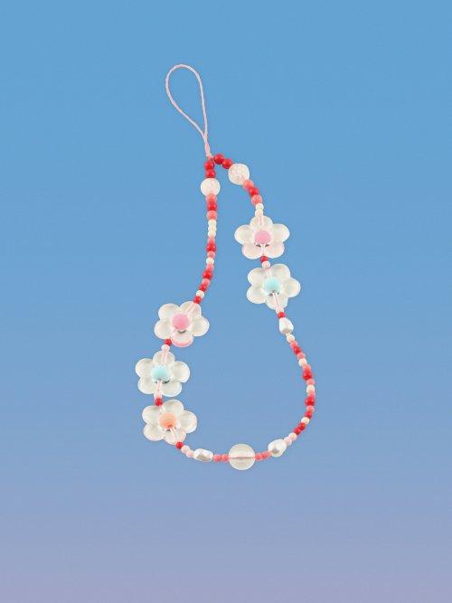 Flower Phone Strap pink