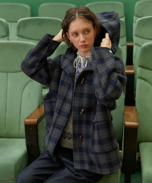 [WOOL]스코트랜드체크코트 (QYCT250406)