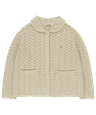WAVE KNIT CARDIGAN IVORY