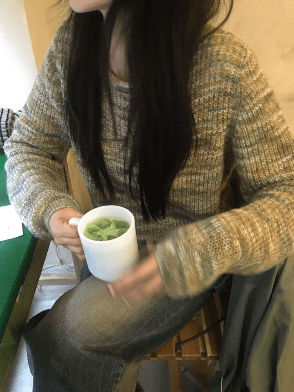 (연말룩 주문폭주) 믹스 컬러 보카시 짜임 라운드 니트