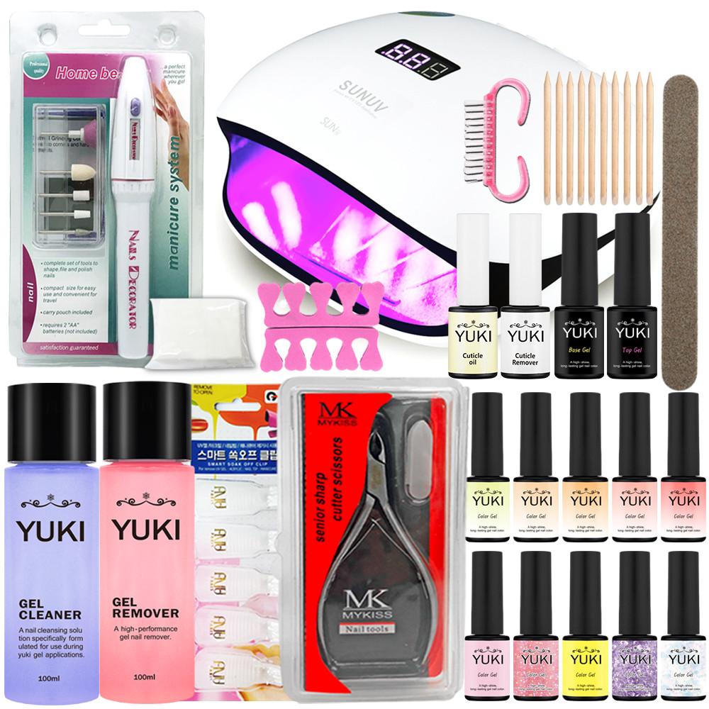 유키 내맘대로 젤네일 세트 올인원 풀세트 48W 젤램프