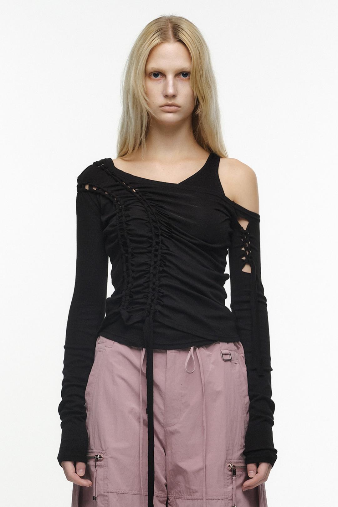 2-PIECE BRAID LONG SLEEVE BLACK