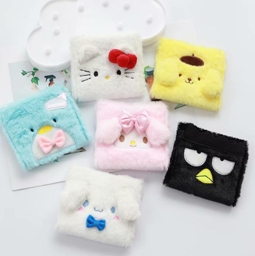 산리오 생리대 파우치 ( 마이멜로디 폼폼푸린 시나모롤 배드바츠마루 턱시도샘 키티 )