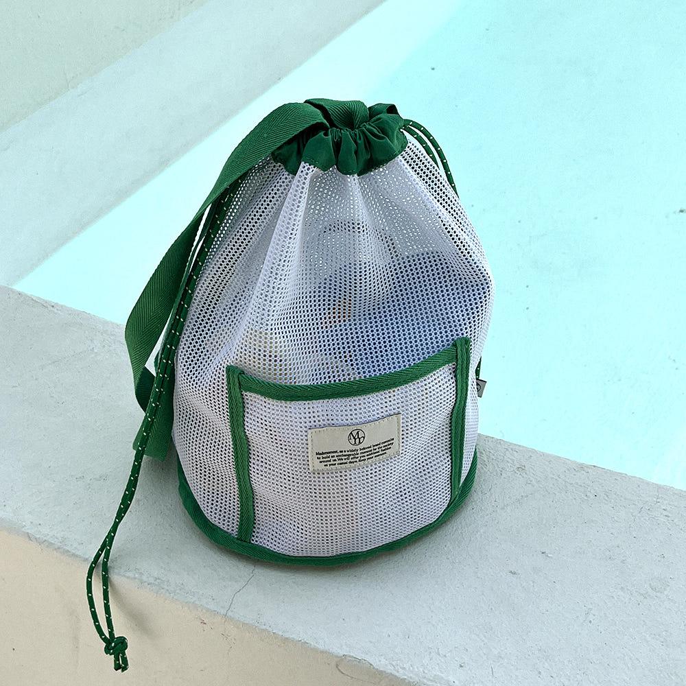 refresh day green 메쉬백